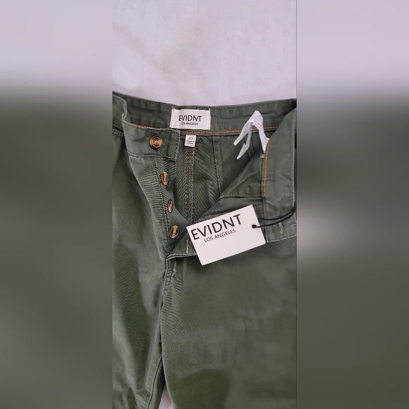 NWT! EVIDNT Los Angeles Trendy Wide Leg Women's Green Festival Pant Size 25 - Picture 7 of 11